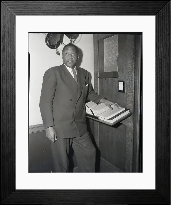 Framed Print : Paul Robeson at Communist Trials