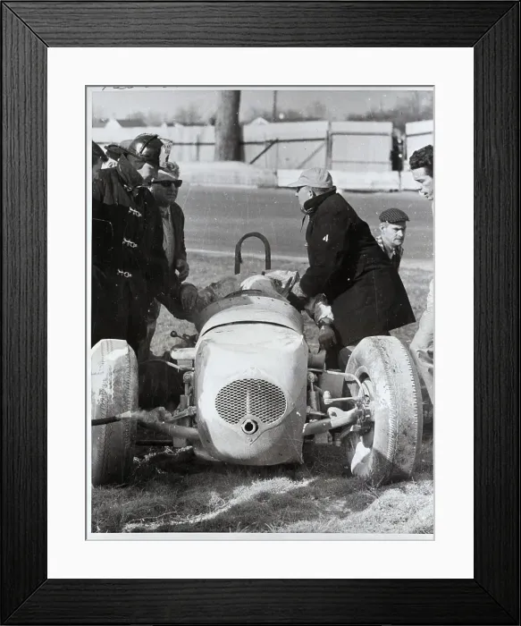 Framed Print : Rescuing Race Car Driver Framed Print : Rescuing Race Car Driver