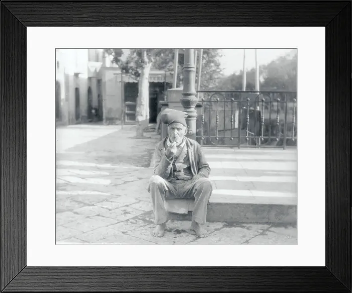 Framed Print : Portrait of Italian Fisherman Framed Print : Portrait of Italian Fisherman