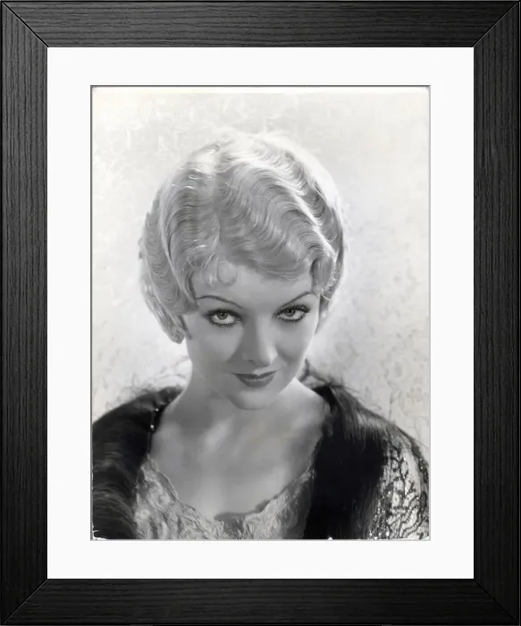 Framed Print : Myrna Loy In Role Of Actress;Headshoulde Framed Print : Myrna Loy In Role Of Actress;Headshoulde