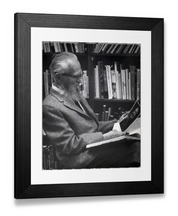 Framed Print : Edward Steichen Seated In Library Framed Print : Edward Steichen Seated In Library
