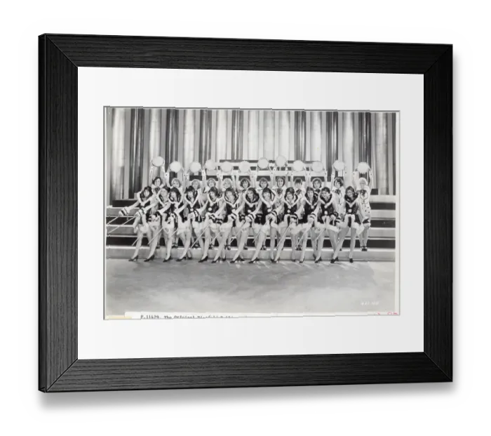 Framed Print : Ziegfield Girls In Tambourine Number Framed Print : Ziegfield Girls In Tambourine Number
