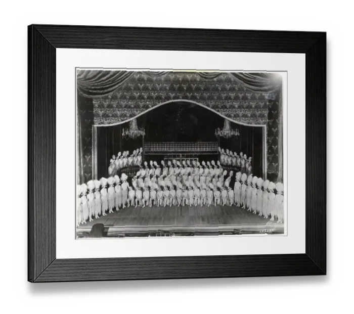 Framed Print : The Ziegfield Girls On Stage Framed Print : The Ziegfield Girls On Stage