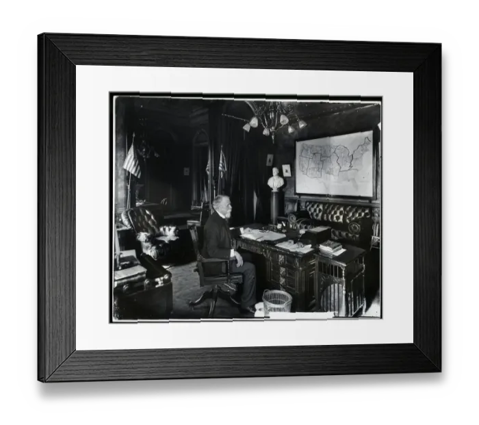 Framed Print : Russell Alexander Alger In Office;Photo Framed Print : Russell Alexander Alger In Office;Photo