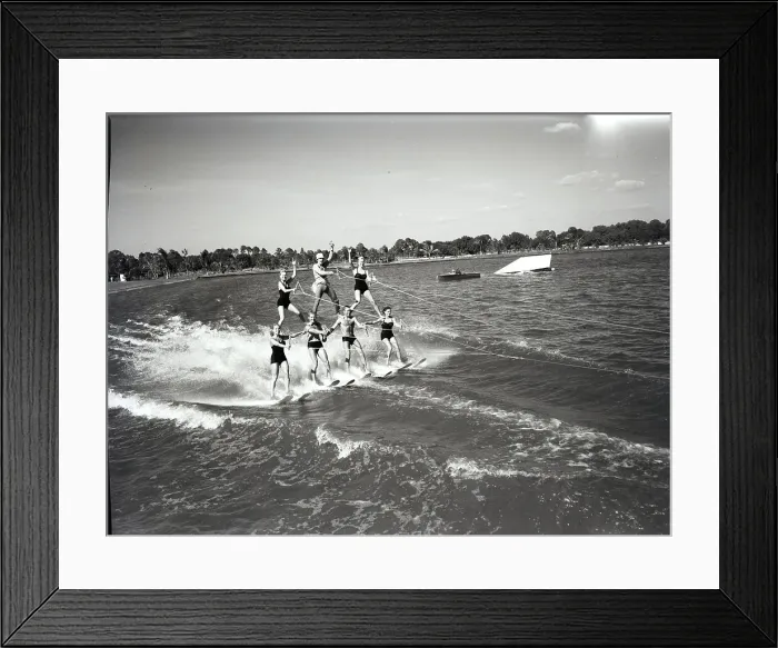 Framed Print : Water Skiing Finale Framed Print : Water Skiing Finale