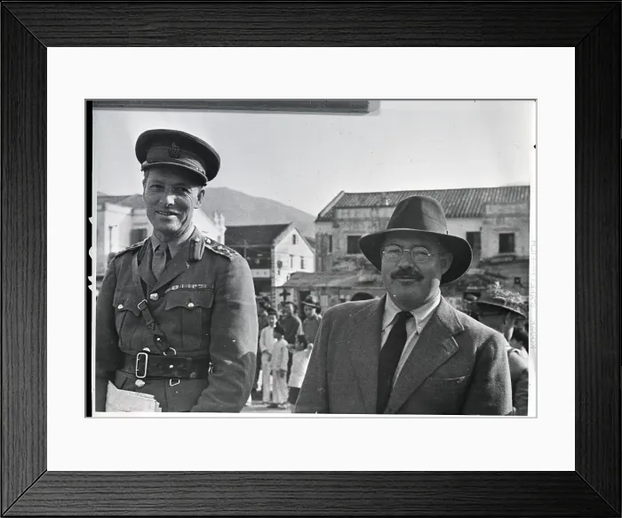 Framed Print : Hemingway Inspects Hong Kong Front / Comma Framed Print : Hemingway Inspects Hong Kong Front / Comma