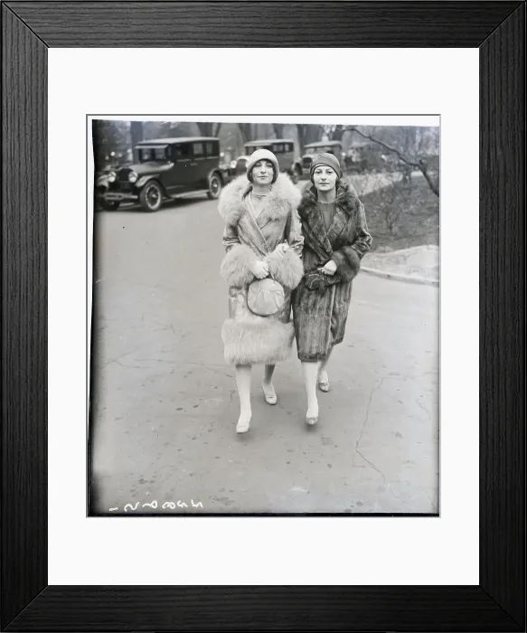 Framed Print : Louis B. Mayers Daughters Walking Framed Print : Louis B. Mayers Daughters Walking