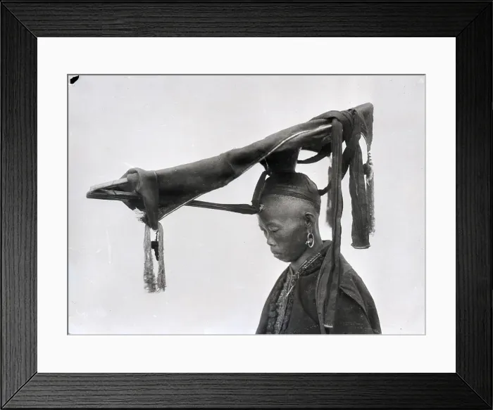 Framed Print : Woman With Hedgear Announcing She'S Marr Framed Print : Woman With Hedgear Announcing She'S Marr