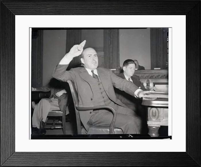 Framed Print : John J. Mccloy At Hearing Framed Print : John J. Mccloy At Hearing