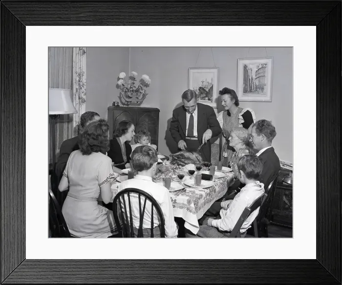 Framed Print : A Typical Thanksgiving Dinner Framed Print : A Typical Thanksgiving Dinner