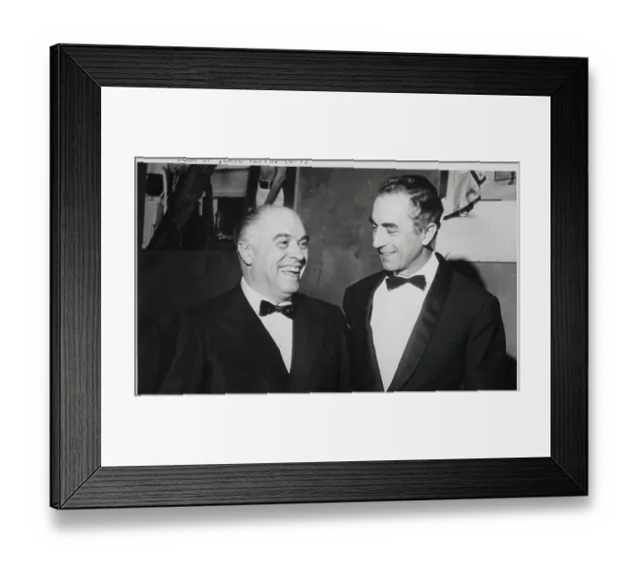 Framed Print : Carlo Ponti, Michelangelo Antonioni Framed Print : Carlo Ponti, Michelangelo Antonioni