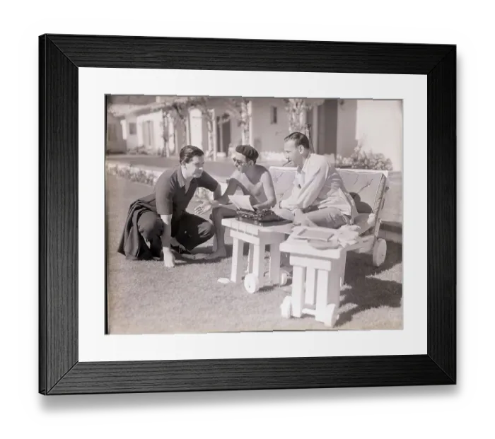 Framed Print : Eddie Cantor with Milton Berle and Sidney Fields Framed Print : Eddie Cantor with Milton Berle and Sidney Fields