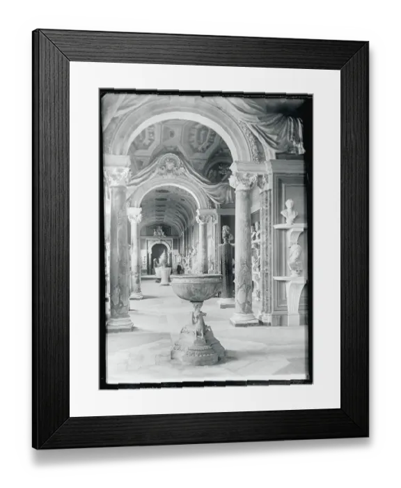 Framed Print : Interior View of Hall of Busts Framed Print : Interior View of Hall of Busts