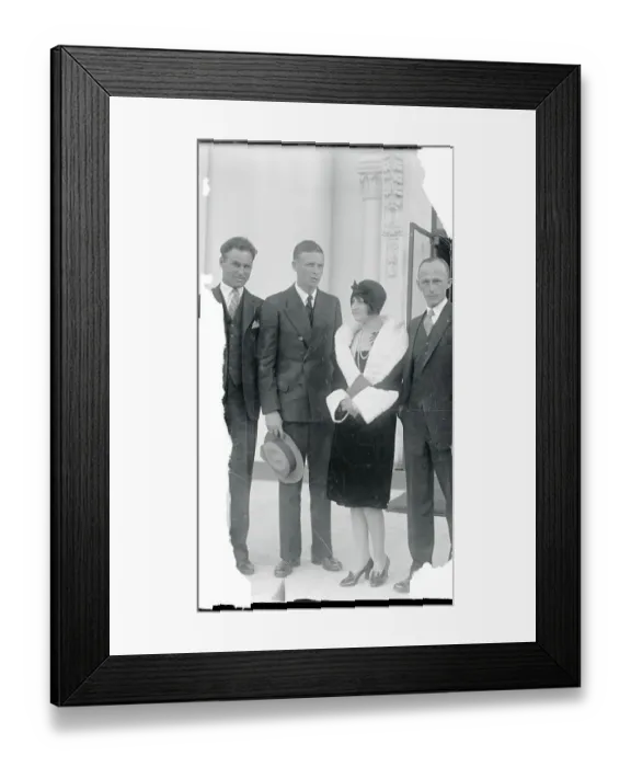 Framed Print : Charles Lindbergh and the Flyers Club Framed Print : Charles Lindbergh and the Flyers Club