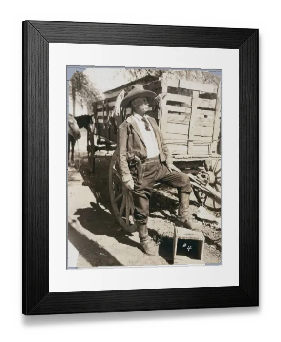 Framed Print : Portrait Of Texas Cattleman, Hiram Craig Framed Print : Portrait Of Texas Cattleman, Hiram Craig