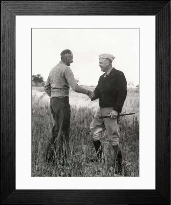 Framed Print : Eisenwoer And General Montgomery Framed Print : Eisenwoer And General Montgomery