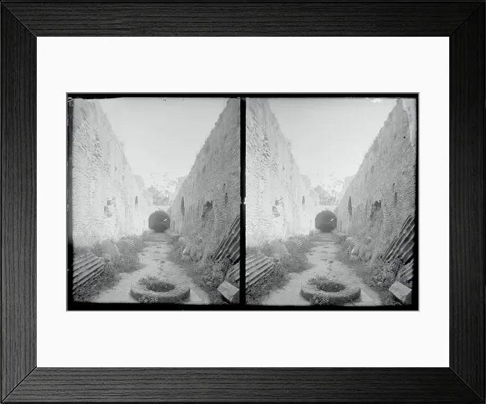 Framed Print : View of Amphitheater Source of Water for Marine Combats Framed Print : View of Amphitheater Source of Water for Marine Combats