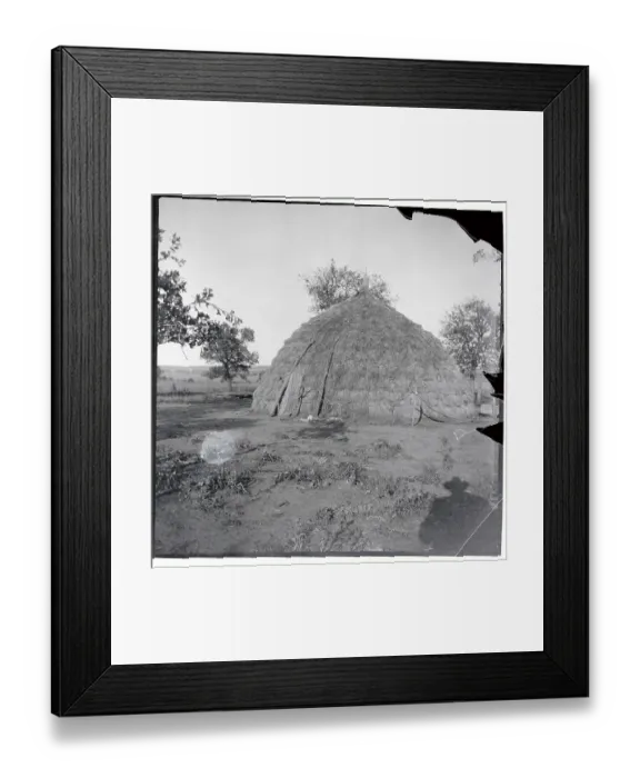Framed Print : View of An Indian Sod House Framed Print : View of An Indian Sod House
