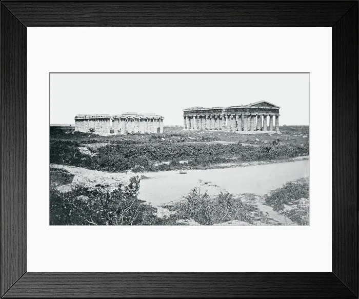 Framed Print : View of Temple of Neptune and Basilica Framed Print : View of Temple of Neptune and Basilica