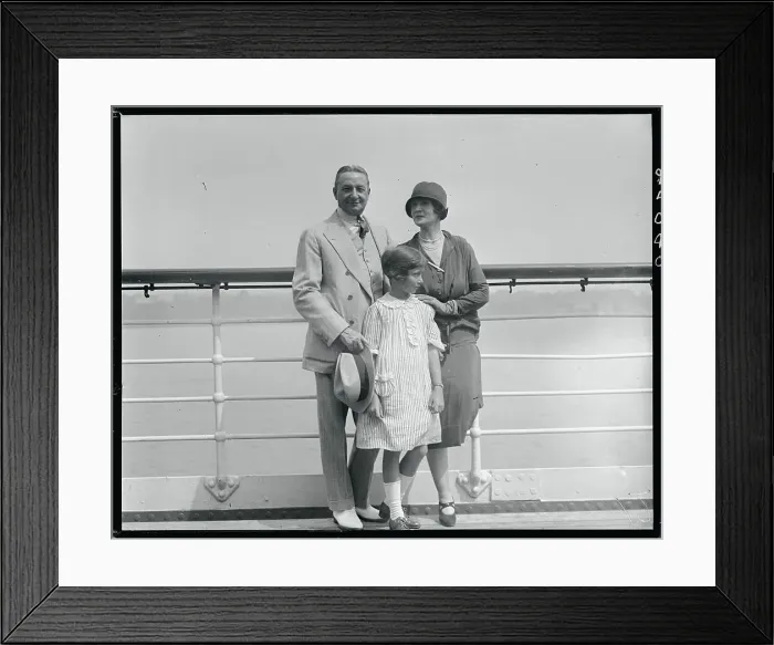 Framed Print : Florenz Ziegfeld With His Family Framed Print : Florenz Ziegfeld With His Family