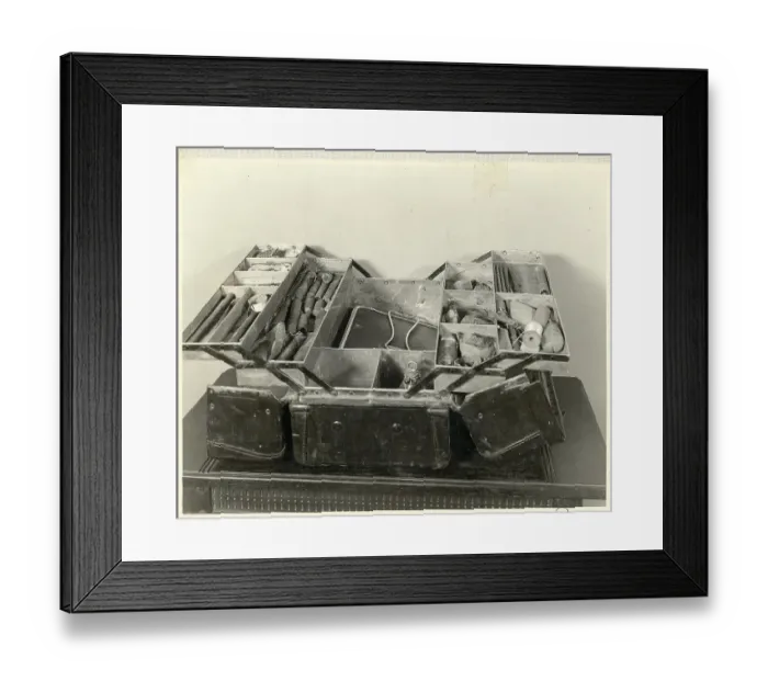 Framed Print : Actor Lon Chaney'S Makeup Box Framed Print : Actor Lon Chaney'S Makeup Box