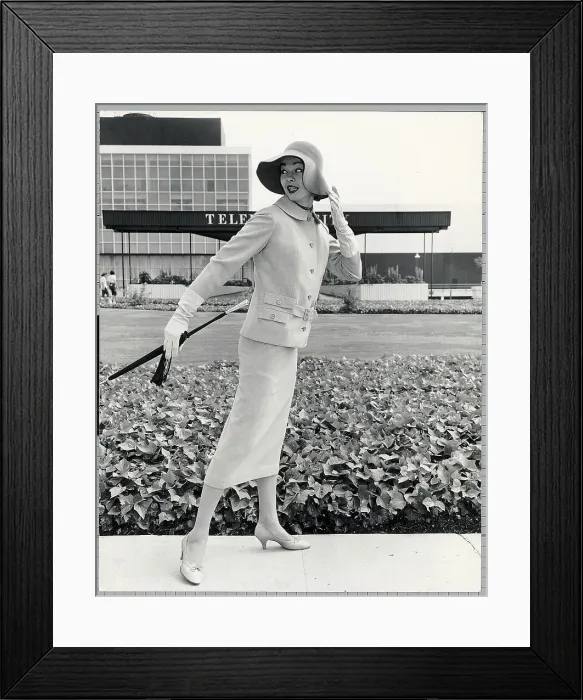 Framed Print : Model Wearing Norfolk Suit Framed Print : Model Wearing Norfolk Suit