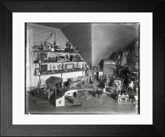 Framed Print : Kids Playroom In Prosperous Home / 1900S Framed Print : Kids Playroom In Prosperous Home / 1900S