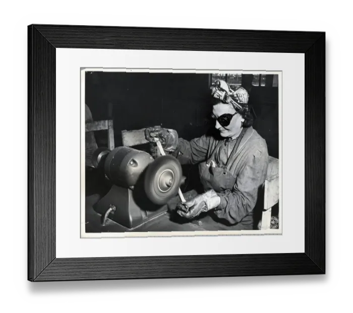 Framed Print : Woman Worker in Tool Factory Framed Print : Woman Worker in Tool Factory