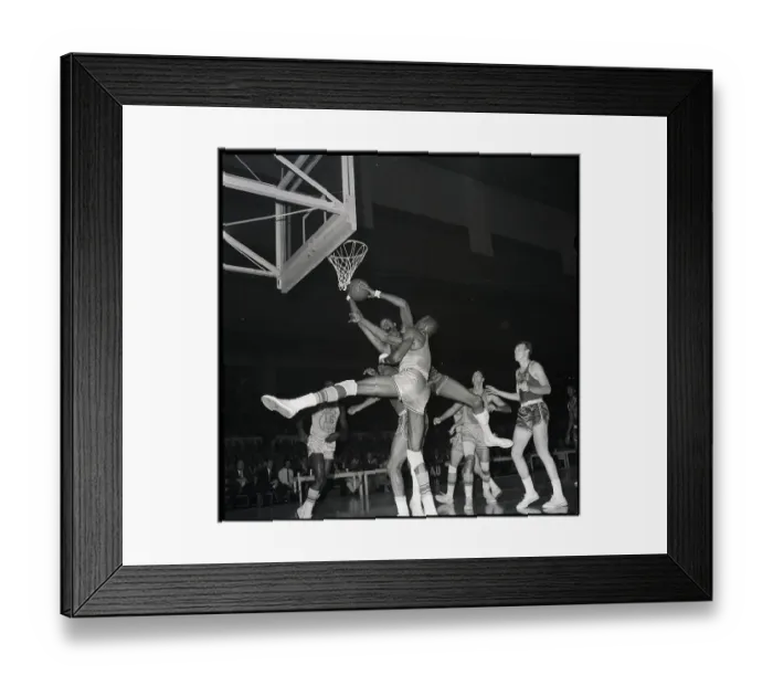 Framed Print : Wilt Chamberlain Jumping Rebounding Framed Print : Wilt Chamberlain Jumping Rebounding