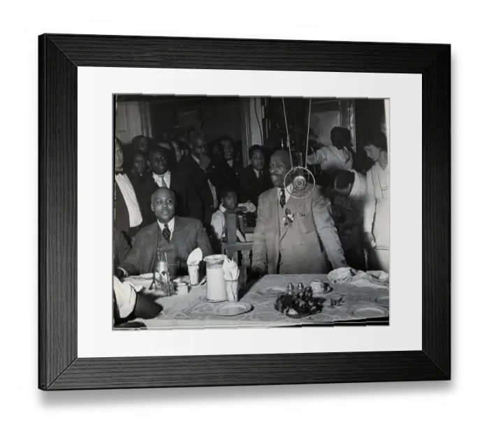 Framed Print : Father Divine Addressing A Group Framed Print : Father Divine Addressing A Group