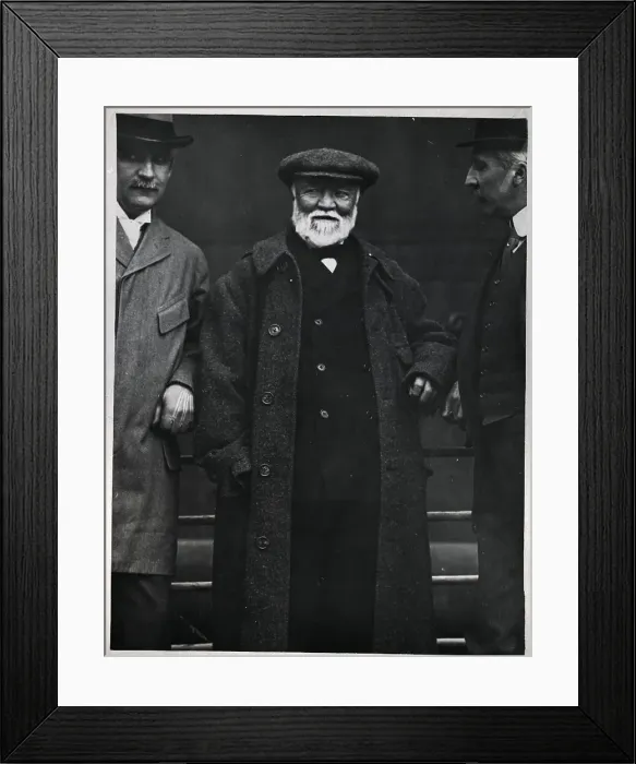 Framed Print : Andrew Carnegie Aboard Ship Center Framed Print : Andrew Carnegie Aboard Ship Center