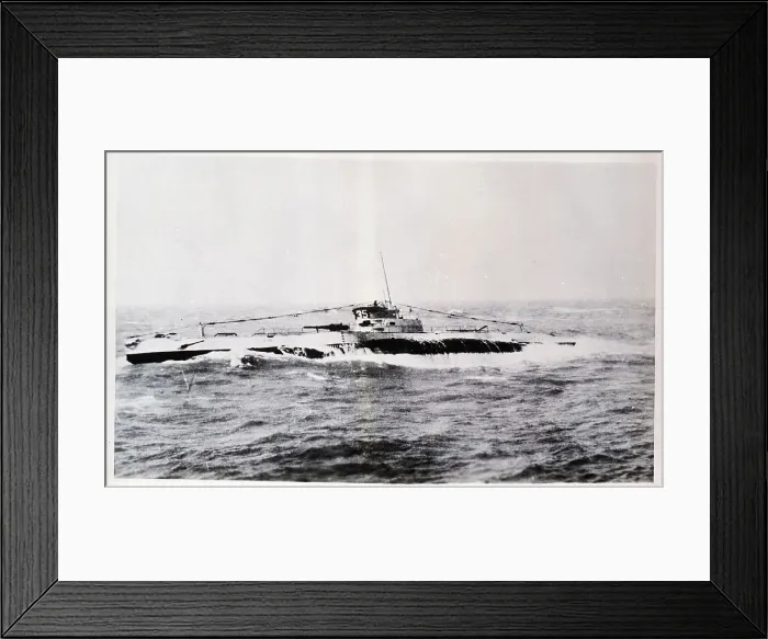 Framed Print : Submarine In Typhoon Off China Coast Framed Print : Submarine In Typhoon Off China Coast
