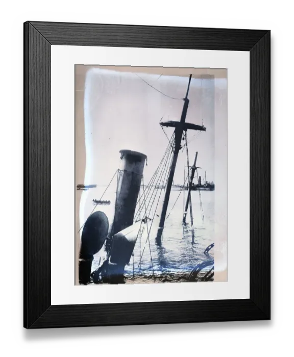 Framed Print : Mast Of Sinking Chinese Ship Framed Print : Mast Of Sinking Chinese Ship