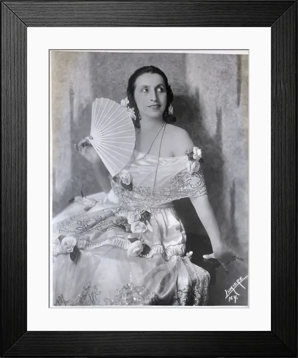 Framed Print : Amelita Galli-Curci Holding Fan Framed Print : Amelita Galli-Curci Holding Fan