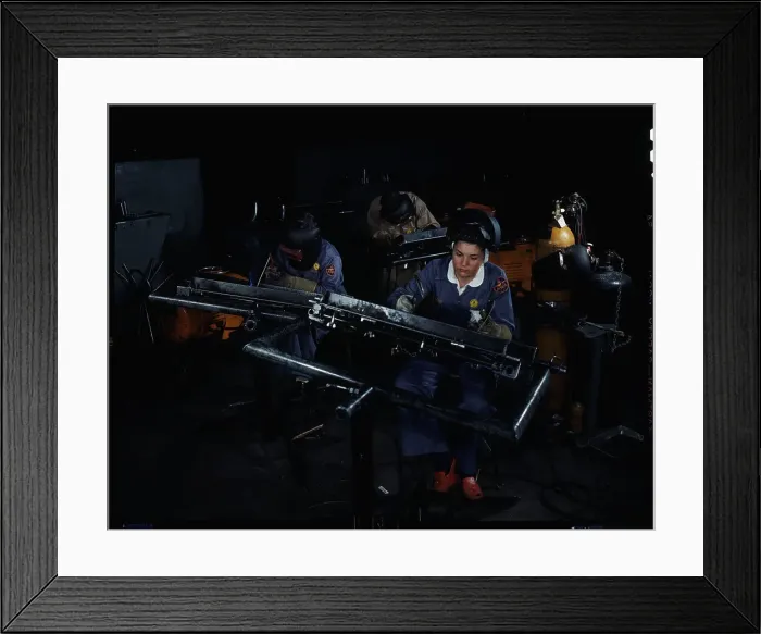 Framed Print : Home Front Women Workers / Welders Framed Print : Home Front Women Workers / Welders