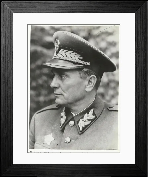 Framed Print : Portrait of Marshal Tito Framed Print : Portrait of Marshal Tito