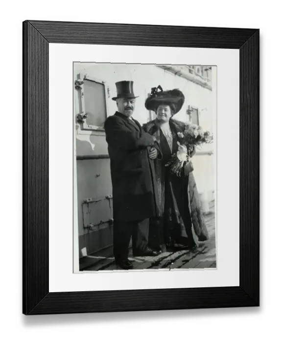 Framed Print : Oscar Hammerstein And Mme Letrazin Framed Print : Oscar Hammerstein And Mme Letrazin