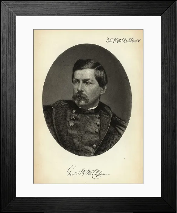 Framed Print : Portrait of George McClellan Framed Print : Portrait of George McClellan