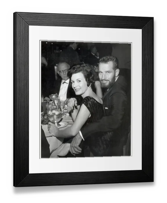 Framed Print : Charlton Heston And His Wife Lydia Framed Print : Charlton Heston And His Wife Lydia