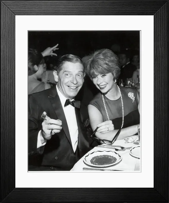 Framed Print : Milton Berle Seated W / Wife At Table Framed Print : Milton Berle Seated W / Wife At Table