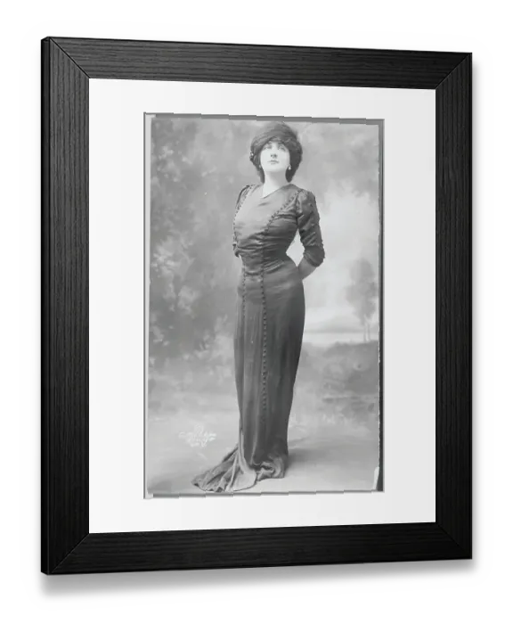 Framed Print : Full-Length Portrait of Mary Garden Framed Print : Full-Length Portrait of Mary Garden