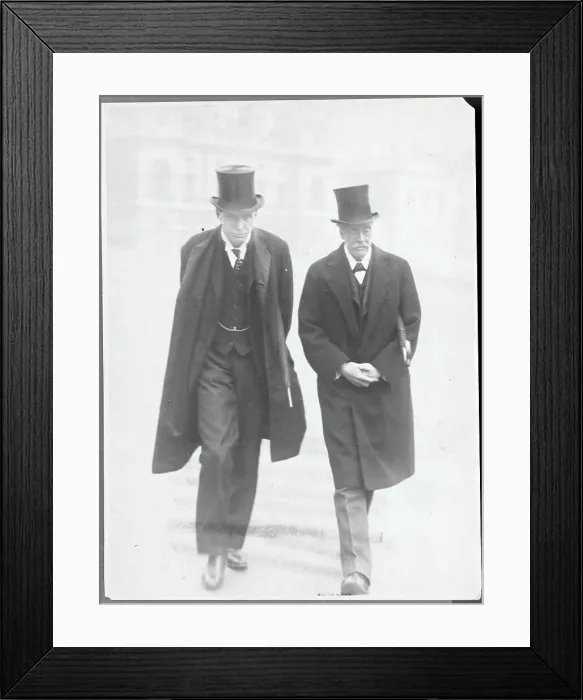 Framed Print : Arthur Balfour and Robert Cecil Strolling Framed Print : Arthur Balfour and Robert Cecil Strolling