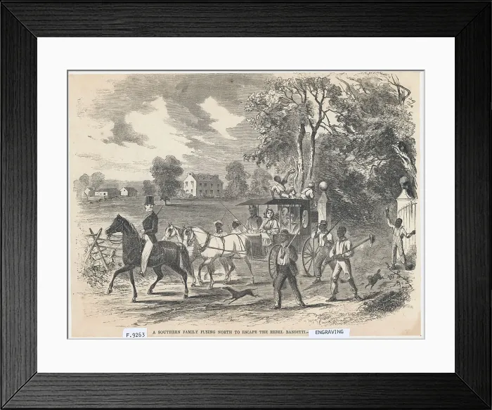 Framed Print : Southern Family Moving North Framed Print : Southern Family Moving North