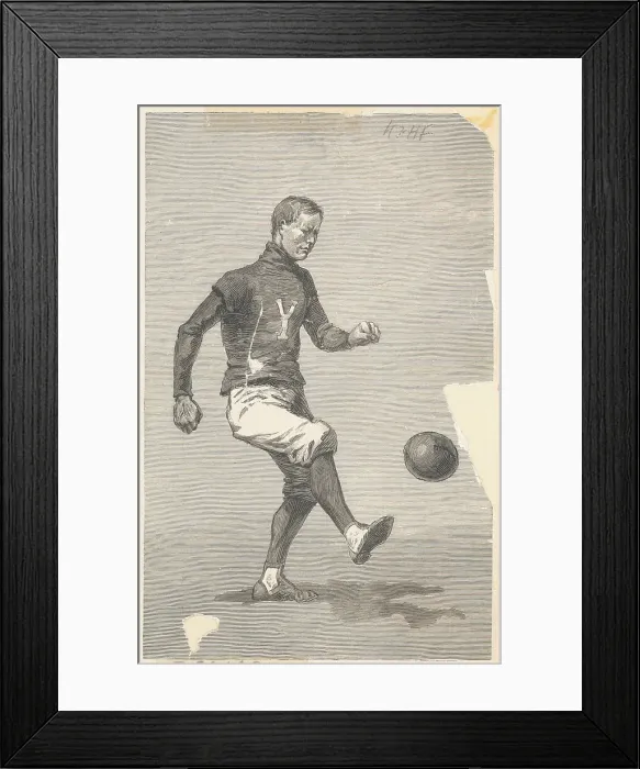 Framed Print : Player Drop Kicking Football Framed Print : Player Drop Kicking Football