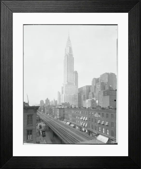 Framed Print : Chrysler Building in 1930 Framed Print : Chrysler Building in 1930