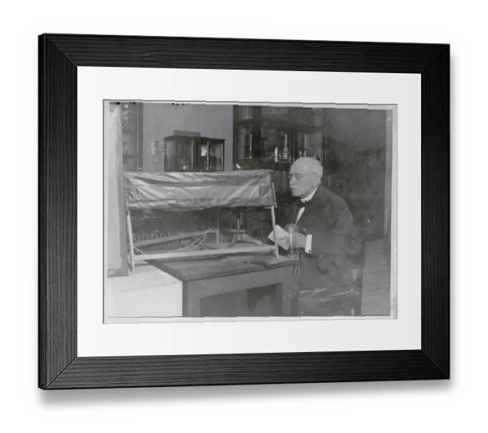 Framed Print : Edouard Coherer Experimenting with Wires Framed Print : Edouard Coherer Experimenting with Wires