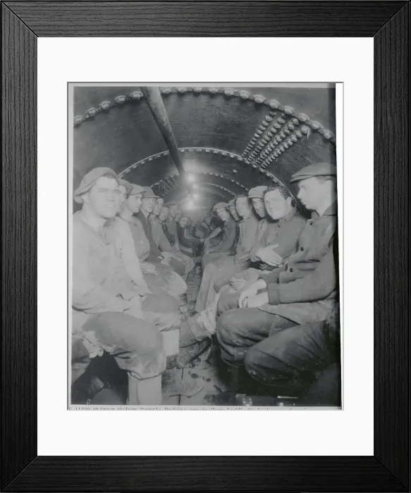 Framed Print : Workers Undergoing Decompression Framed Print : Workers Undergoing Decompression