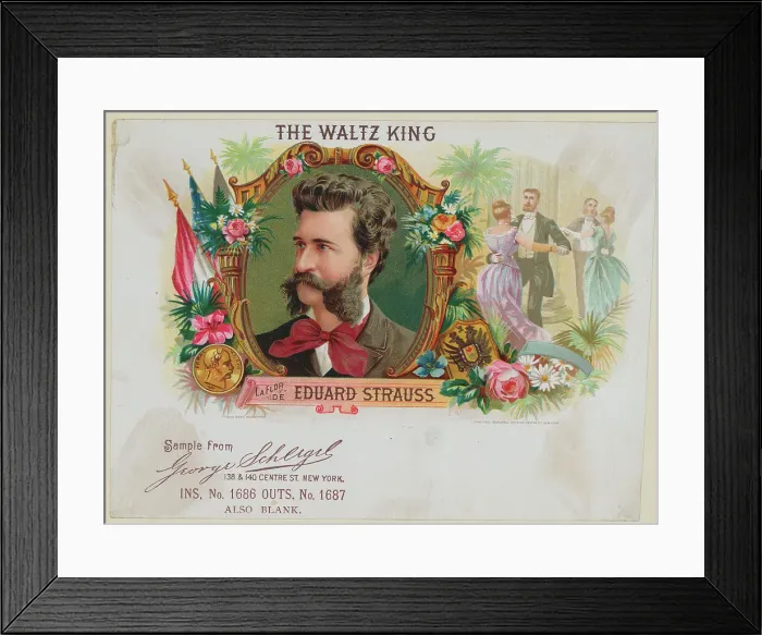 Framed Print : Composer Eduard Strauss