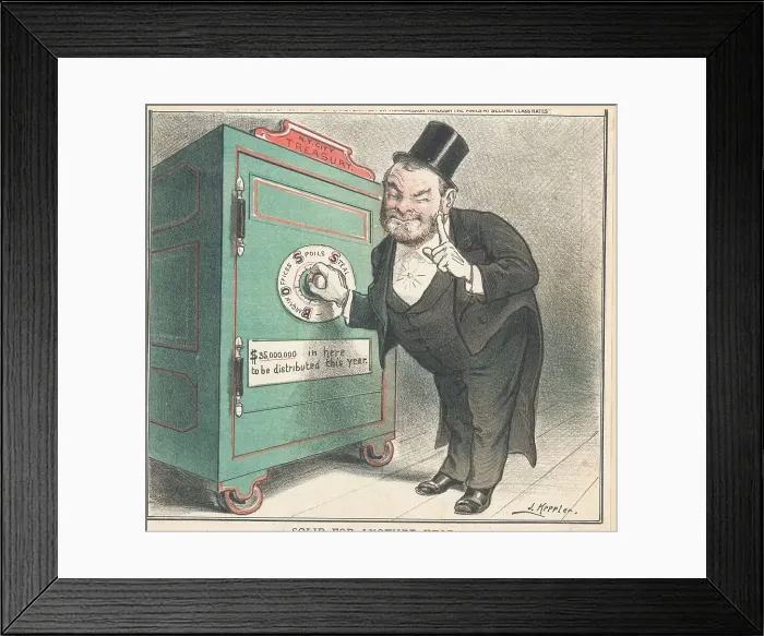 Framed Print : Political Boss John Kelly Controlling Capital of New York City Framed Print : Political Boss John Kelly Controlling Capital of New York City