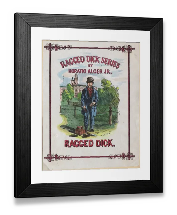 Framed Print : Book Cover for Ragged Dick Framed Print : Book Cover for Ragged Dick